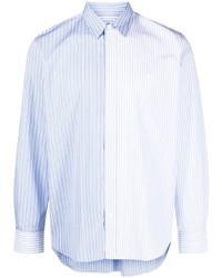 Мужская голубая рубашка с длинным рукавом от MAISON KITSUNÉ
