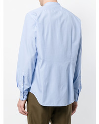 Мужская голубая рубашка с длинным рукавом от Mp Massimo Piombo
