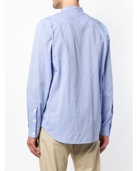 Мужская голубая рубашка с длинным рукавом от Folk