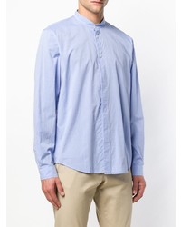 Мужская голубая рубашка с длинным рукавом от Folk