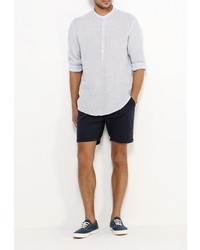 Мужская голубая рубашка с длинным рукавом от Mango Man