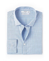 Мужская голубая рубашка с длинным рукавом от Mango Man