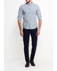 Мужская голубая рубашка с длинным рукавом от Merc