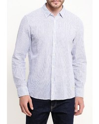 Мужская голубая рубашка с длинным рукавом от Mustang