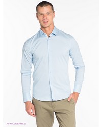 Мужская голубая рубашка с длинным рукавом от Outfitters Nation