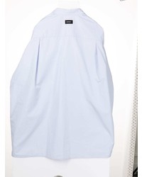 Мужская голубая рубашка с длинным рукавом от We11done