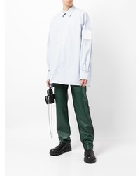 Мужская голубая рубашка с длинным рукавом от We11done