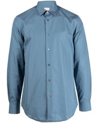 Мужская голубая рубашка с длинным рукавом от Paul Smith