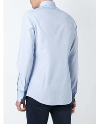 Мужская голубая рубашка с длинным рукавом от Fashion Clinic Timeless
