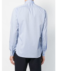 Мужская голубая рубашка с длинным рукавом от Borriello