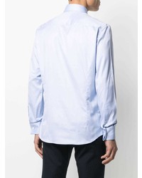 Мужская голубая рубашка с длинным рукавом от Hackett