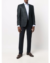 Мужская голубая рубашка с длинным рукавом от Canali