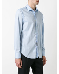 Мужская голубая рубашка с длинным рукавом от Mp Massimo Piombo