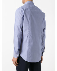 Мужская голубая рубашка с длинным рукавом от Mp Massimo Piombo