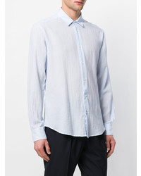 Мужская голубая рубашка с длинным рукавом от Barena