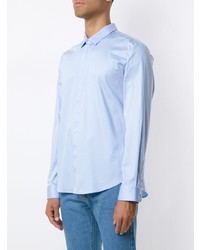Мужская голубая рубашка с длинным рукавом от Egrey