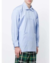 Мужская голубая рубашка с длинным рукавом от Comme Des Garçons Shirt Boys