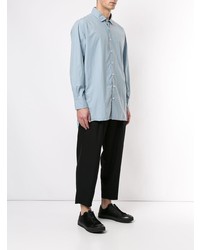 Мужская голубая рубашка с длинным рукавом от Bergfabel