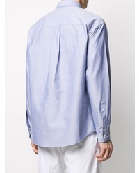Мужская голубая рубашка с длинным рукавом от DSQUARED2