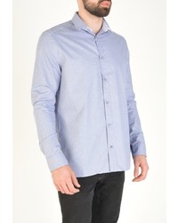 Мужская голубая рубашка с длинным рукавом от RPS