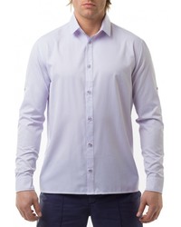 Мужская голубая рубашка с длинным рукавом от RPS