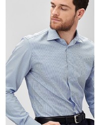Мужская голубая рубашка с длинным рукавом от s.Oliver
