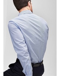 Мужская голубая рубашка с длинным рукавом от s.Oliver