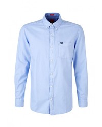 Мужская голубая рубашка с длинным рукавом от s.Oliver
