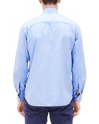 Мужская голубая рубашка с длинным рукавом от s.Oliver