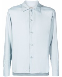 Мужская голубая рубашка с длинным рукавом от Sandro