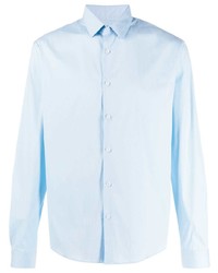 Мужская голубая рубашка с длинным рукавом от Sandro Paris