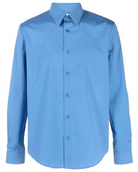 Мужская голубая рубашка с длинным рукавом от Sandro Paris