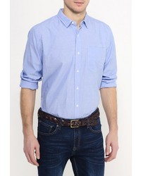 Мужская голубая рубашка с длинным рукавом от Sela