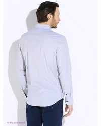 Мужская голубая рубашка с длинным рукавом от Sela