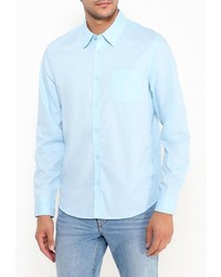 Мужская голубая рубашка с длинным рукавом от Sela