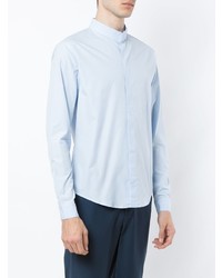 Мужская голубая рубашка с длинным рукавом от Egrey