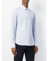 Мужская голубая рубашка с длинным рукавом от Rrd