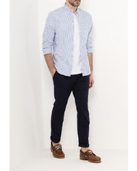 Мужская голубая рубашка с длинным рукавом от Solid