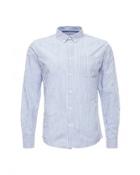 Мужская голубая рубашка с длинным рукавом от Solid