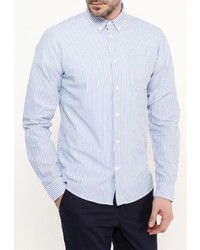 Мужская голубая рубашка с длинным рукавом от Solid