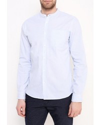 Мужская голубая рубашка с длинным рукавом от Solid