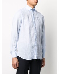 Мужская голубая рубашка с длинным рукавом от Glanshirt