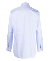 Мужская голубая рубашка с длинным рукавом от Barba