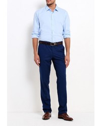 Мужская голубая рубашка с длинным рукавом от STENSER