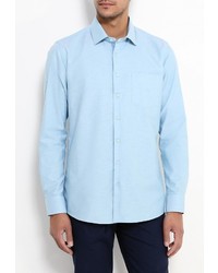 Мужская голубая рубашка с длинным рукавом от STENSER