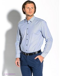 Мужская голубая рубашка с длинным рукавом от Strellson