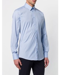 Мужская голубая рубашка с длинным рукавом от Dolce & Gabbana
