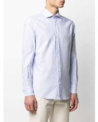 Мужская голубая рубашка с длинным рукавом от Glanshirt