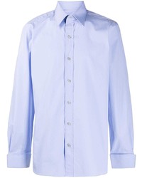 Мужская голубая рубашка с длинным рукавом от Tom Ford