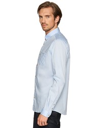 Мужская голубая рубашка с длинным рукавом от Tom Tailor